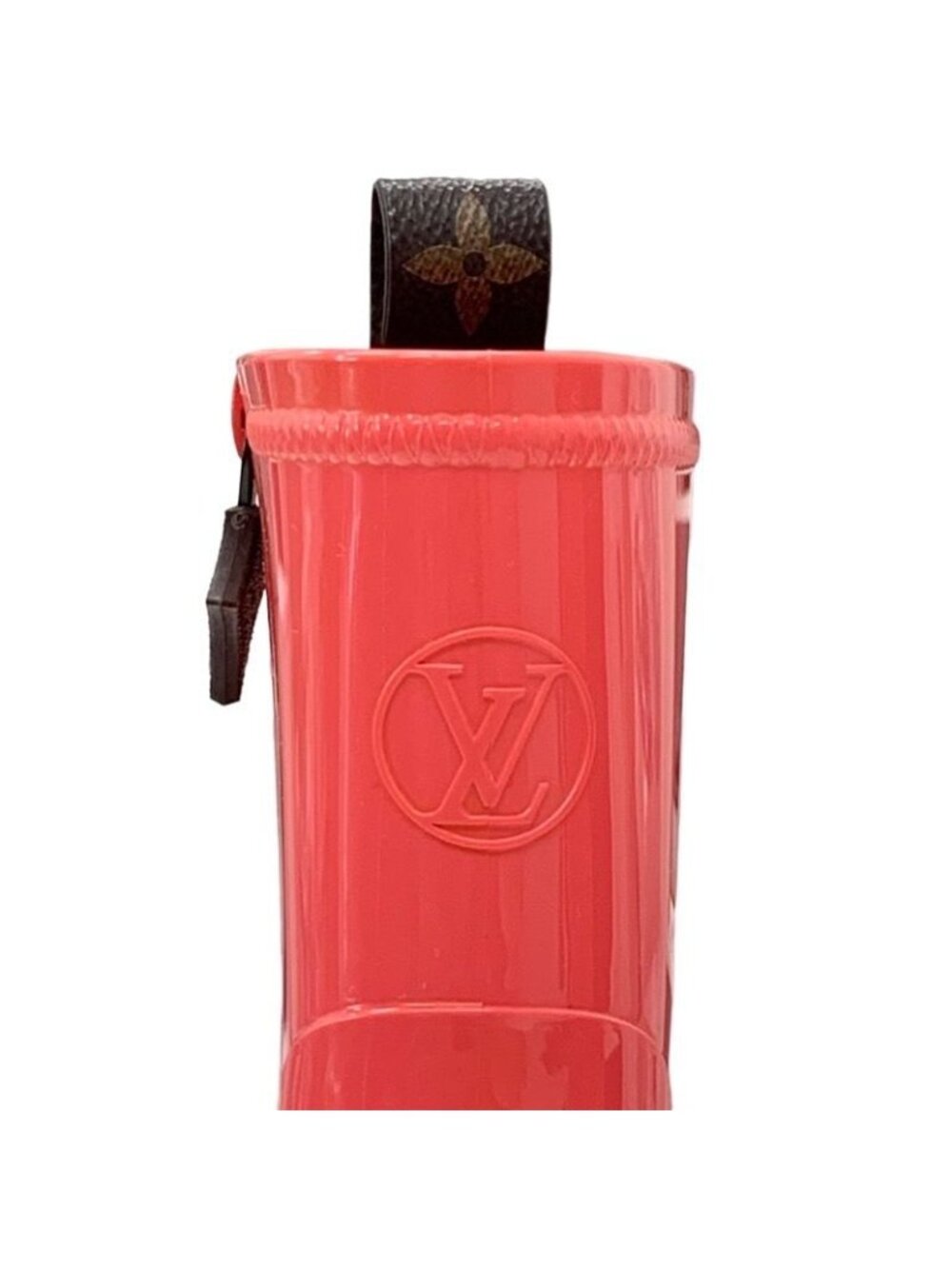 Louis Vuitton Boots Short Rain Silhouette Line Monogram Rubber Pink - Picture 9 of 10